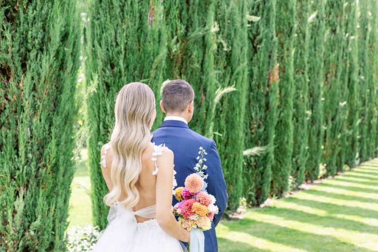 Hochzeit Weingut Mussler First Look