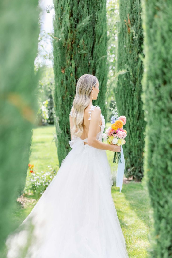Hochzeit Weingut Mussler First Look Braut