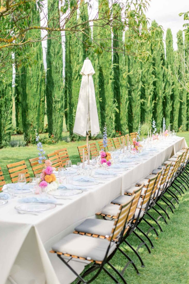 Hochzeit Weingut Mussler Table Setting