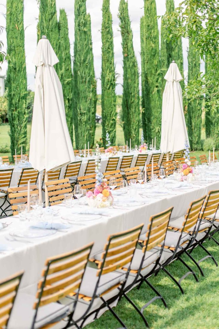 Hochzeit Weingut Mussler Farbkonzept